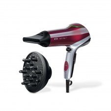 Braun HD770 2200 W Rojo, Plata