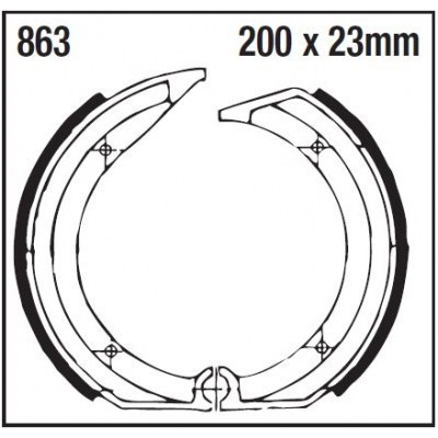Zapatas de freno estándar EBC 863