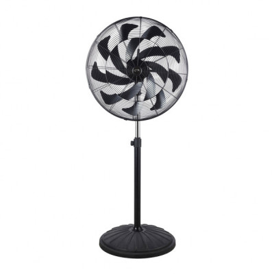 Ventilador Pie Indust.centurion Negro1velecidad 300w 16asp Fijo Y Rotat.oscilante Regx65x59cm
