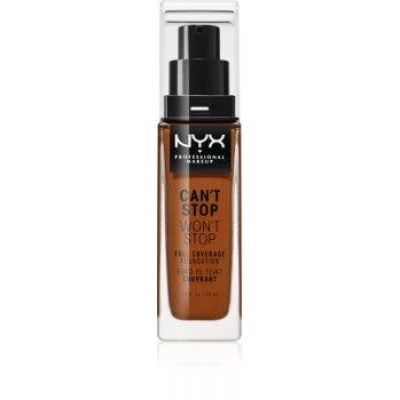 Nyx Can't Stop Won't Stop Full Coverage Foundation Deep Walnut 30ml