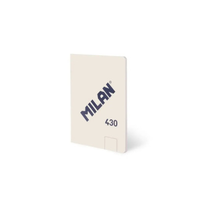 Milan 430 Libreta Encolada Formato A6 Hojas Blancas - 48 Hojas de 95 gr/m2 - Microperforado - Tapa Blanda - Color Beige