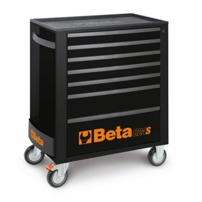 BETA C24S/7 Mobile Roller Cab 7 Drawers Black 024002079