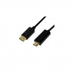LogiLink CV0127 adaptador de cable de vídeo 2 m DisplayPort HDMI tipo A (Estándar) Negro