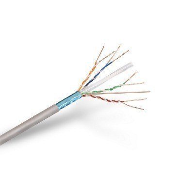 Aisens Cable De Red Rj45 Cat.6 Ftp Rígido Awg24 Gris 100M