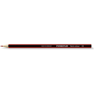 Staedtler Noris Colour 185 Lapiz Hexagonal de Color - Resistencia a la Rotura - Material Wopex - Color Rojo Claro