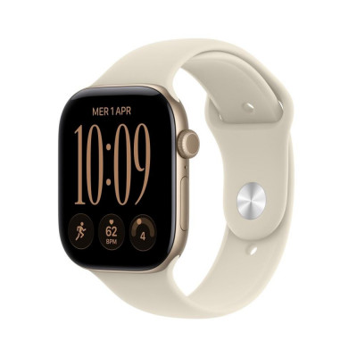 Smartwatch apple watch s12 gps 46mm light gold aluminium case with sand sport band s - m