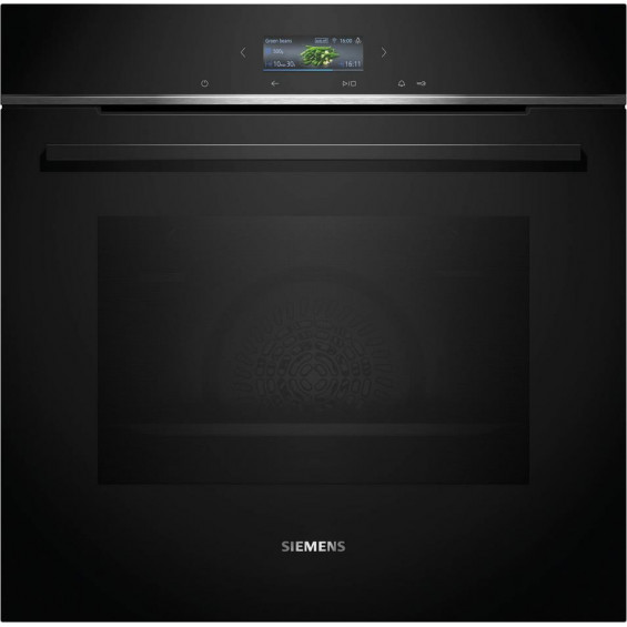 Horno multifunción Siemens HB734G1B1 iQ700, 71 litros, EasyClean, TFT táctil, coolStart, cookControl Plus, Home Connect, clase A+, negro