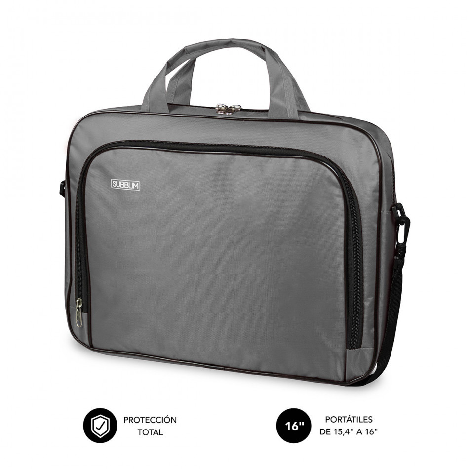 SUBBLIM - Maletín Ordenador Oxford Laptop Bag 15,4-16 Grey