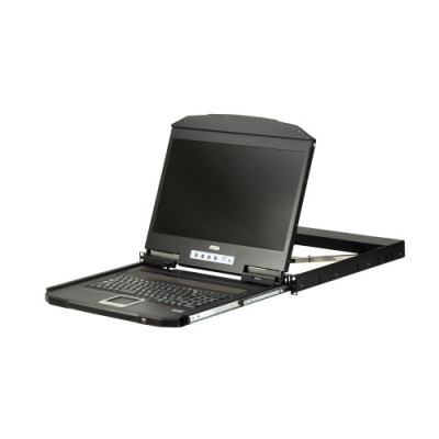 ATEN CL3100NX consola de rack 47 cm (18.5) 1366 x 768 Pixeles Metal, Plástico Negro 1U
