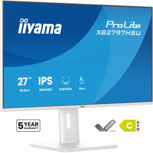 ProLite XB2797HSU-W1 pantalla para PC 68,6 cm (27) 1920 x 1080 Pixeles Full HD LED Blanco