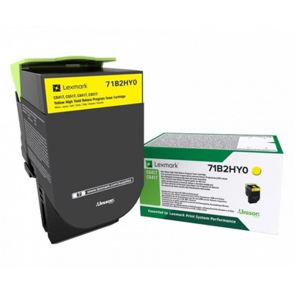 Lexmark CS417/CX417/CS517/CX517 Amarillo Cartucho de Toner Original - 71B2HY0/71B0H40