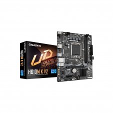 GIGABYTE H610M K V2 Placa base - Procesadores Intel Core 14ª generación, hasta 5600 MHz DDR5, 1xPCIe 3.0 M.2, LAN 1GbE, USB 3.2 Gen 1