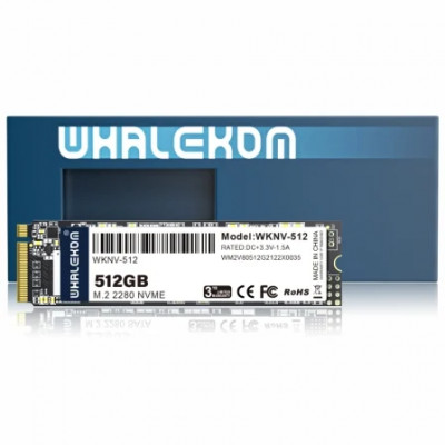 Disco SSD Whalekom WKNV 512GB/ M.2 2280 PCIe Gen3/ Full Capacity