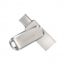 SanDisk Ultra Dual Drive Luxe Pendrive flash 128GB USB tipo-a tipo-c 3.2 gen 1 Acero inoxidable SDDDC4-128G-G46