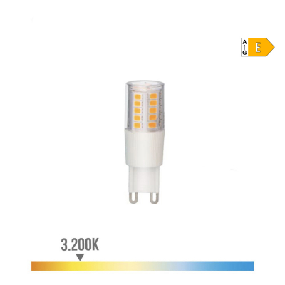 Bombilla g9 led 5.5w 650 lm 3200 k luz calida base ceramica ø18 x 54 mm