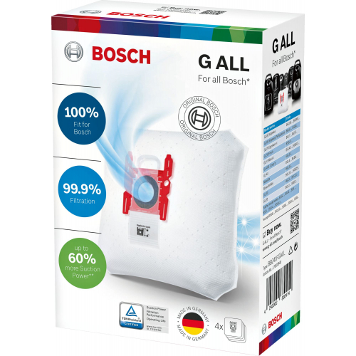 Bolsa Aspiradora Bosch 17000940 (tipo G ALL) BSH-468383
