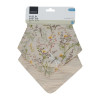 Juego de babero de muselina 2 uds Secret Garden Beige