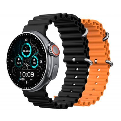 DCU SMARTWATCH BOSTON 2 CORREAS NEGRA + NARANJA / SMARTWATCH 1.43