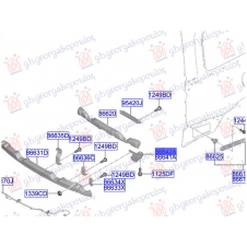 SOPORTE DE PLASTICO PARA PARACHOQUE TRASERO (O)