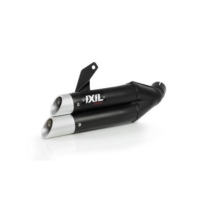 IXIL Dual Hyperlow L3XB Silencer Stainless Steel Black / Aluminium - Kawasaki ER-6 175-751