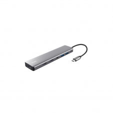 Trust 25661 hub de interfaz USB Tipo C Aluminio