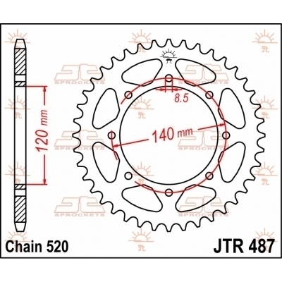 Corona JT SPROCKETS JTR487.38
