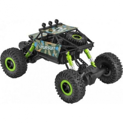 CAR UGO RC CLIMBER - 25KM/H - EMISOR 2.4GHZ - 600MAH - ALCANCE 50M - ESCALA 1:18 - AUTONOMÍA 15 MIN - NEGRO/VERDE