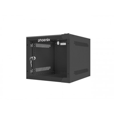 Armario rack phoenix 4u 280x310x247 mural 10'' hasta 20 kg negro