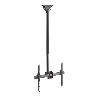 Aisens - Soporte De Techo Pro Giratorio, Inclinable, Extensible y Nivelable 50KG DE 37-70, NEGRO