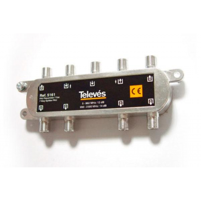 Repartidor PAU F 7D 12/15dB TELEVES 5161