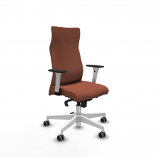 Piqueras y Crespo Albacete direcci?n sincro bali marr?n brazos 1D blancos base blanca ruedas 65 engomadas