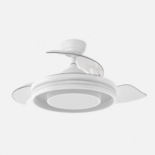 Ventilador Dc Pitufo 57w Blanco 3asp107d 3990lm Rgb +3000-4500-6500k Reg.intensidad+remoto+memo+temporiz