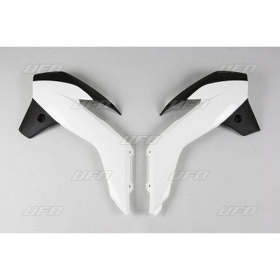 Plásticos laterales de radiador UFO KTM blanco/negro KT04042-999K KT04042-999K