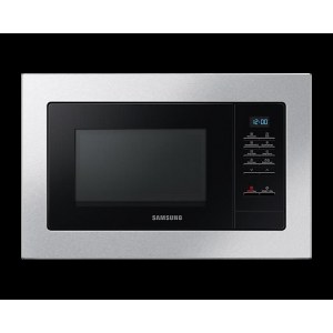 Microondas integrable Samsung MG23A7013CT/EC, 23 litros, 1100W, grill 800W, pantalla incorporada, 6 niveles de potencia, negro