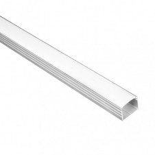 Canaleta Recta Aluminio Para Cinta De Led 2m Con 4 Tapas Incluidas 1,4x1,8x200 Cm