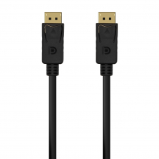 AISENS Cable DISPLAYPORT V1.2 4K@60Hz, DP/M-DP/M, Negro, 0.5M