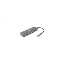 D-Link DUB-2333 base para portátil y replicador de puertos Alámbrico USB Tipo C Gris