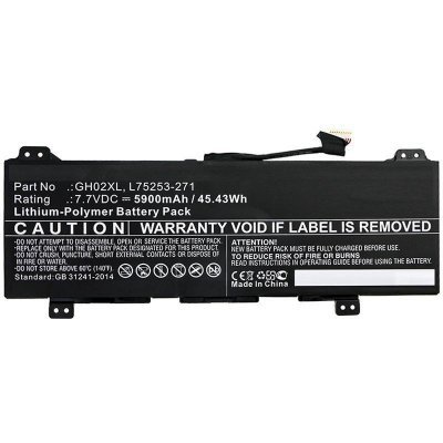 Batería compatible para portátil HP 11 G8 EE / 7.7v / 5900 mAh / 45.43 Wh / GH02XL / MBXHP-BA0249