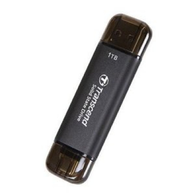 MEMORIA USB-C/USB-A 1TB TRANSCEND SSD USB 10Gbps (ESCRITURA 950MB/s LECTURA 1050MB/s