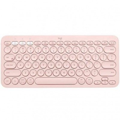 Teclado Compacto Inalámbrico por Bluetooth Logitech K380/ Rosa