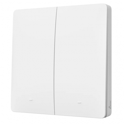 Pulsador inalámbrico Nivian - 2 Botones | RF 433MHz | Control remoto | Compatible con alarmas Nivian