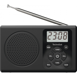 Radio transistor portátil Elbe Technisat 76-5018-00, FM, DAB+, UKW, MP·, USB, entrada auxiliar, negro