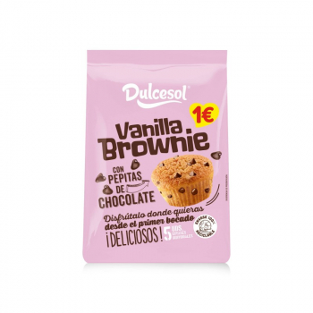 Dulcesol Brownie De Vainilla Pack 5 Unidades 125Grs