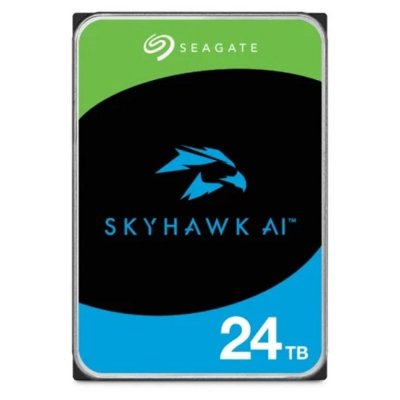 Disco duro interno hdd seagate skyhawk ai st24000ve002 24tb 3.5 pulgadas 7200rpm - 256mb - sata3