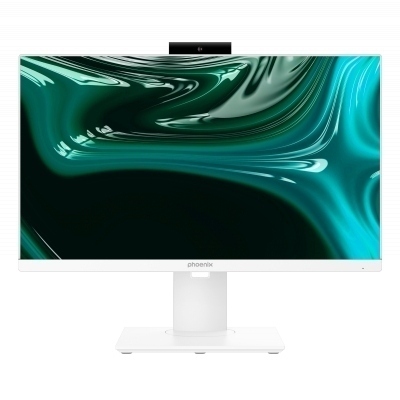 Ordenador pc all in one aio phoenix unity 23.8pulgadas fhd ajustable altura y rotativo - web cam - intel i5 12400 - 16 gb ddr4 - 1 tb ssd blanco