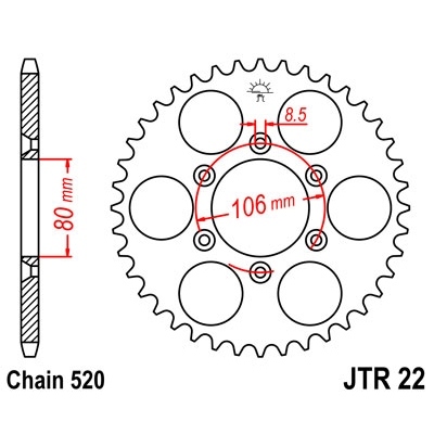 Corona JT SPROCKETS JTR22.42