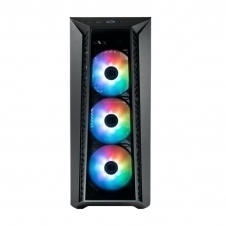 Caja ordenador gaming atx coolermaster mb520 negra cristal templado - 3 x 120mm argb - 1 x 120mm