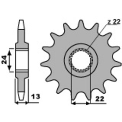 PBR Steel Standard Front Sprocket 3800 - 520 3800.17.18NC