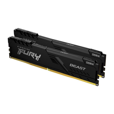 Kingston 32GB (2x16GB) DDR4 3200MT/s CL16 FURY Beast Black XMP