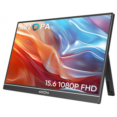 A1 pantalla para PC 39,6 cm (15.6) 1920 x 1080 Pixeles Full HD LCD Gris